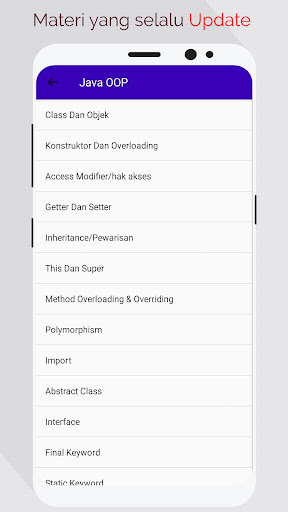 Java Programming Learn Screen 3