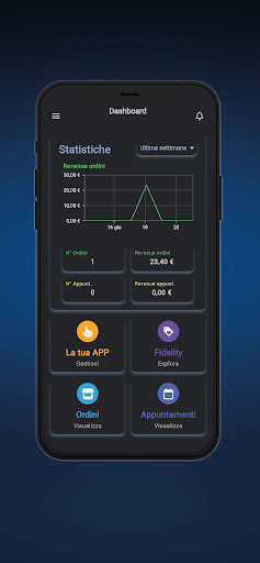 Android application Iridi ordini screenshort