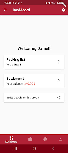 Android application SplitServe screenshort