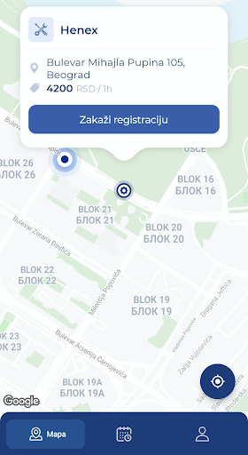 Android application Registruj Auto screenshort