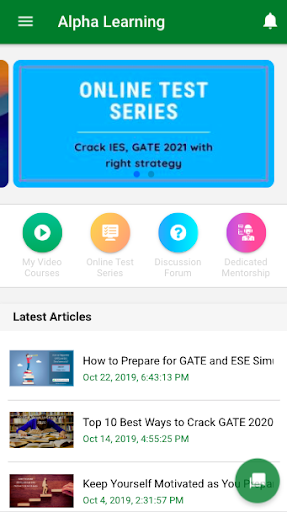 Android application Alpha Learning | GATE & ESE ex screenshort