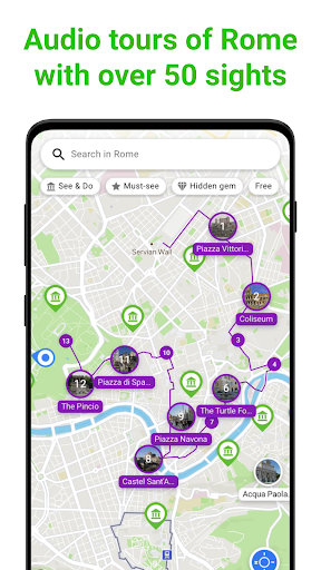 Android application Rome Audio Guide by SmartGuide screenshort