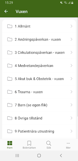 Prehospitalt kunskapsstöd Screen 2