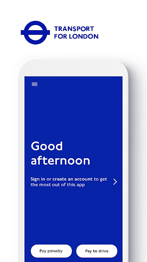 Android application TfL Pay to Drive in London screenshort