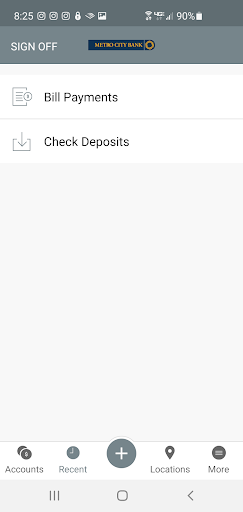 Metro City Bank Business Screen 3