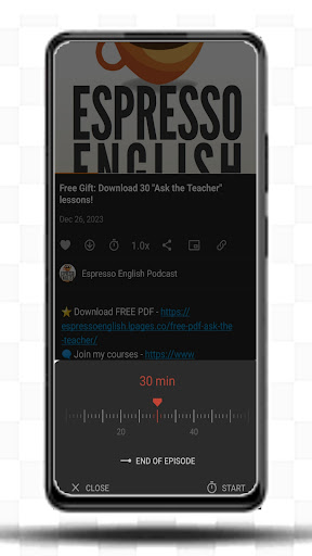 Android application Espresso English podcast screenshort