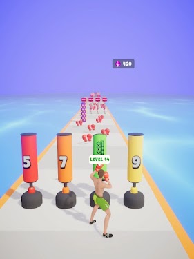 #2. Boxer Runner 3D (Android) By: eggs games