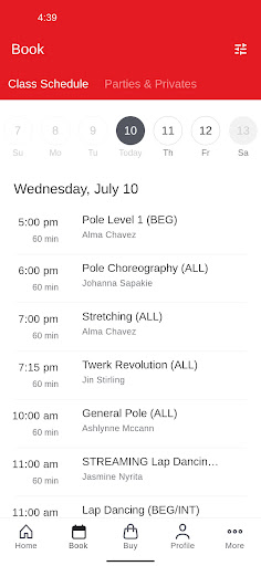 Pole Fitness Studio Screen 2