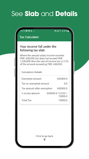 Income Tax Calculator Pakistan Screen 3