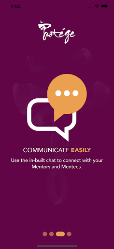 Protégé Mentoring Screen 3