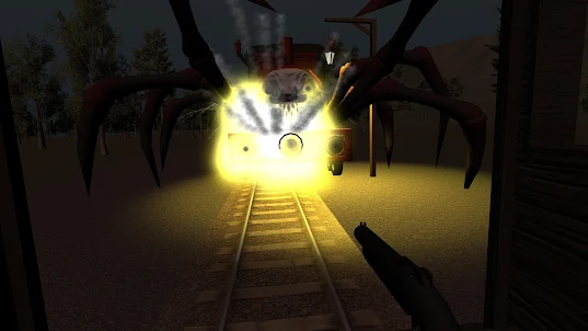 Fight With Scary Spider Train
