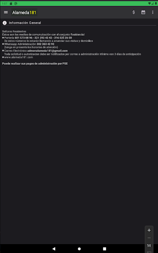 Android application Alameda181 screenshort