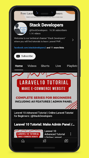 Android application Stack Developers screenshort