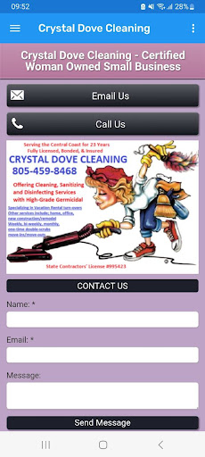 Android application Crystal Dove Cleaning screenshort