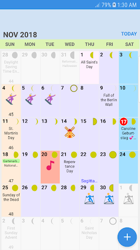 Android application Germany Calendar 2024 screenshort