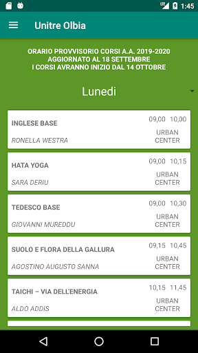 Unitre Olbia Screen 2