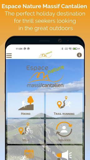 Android application Massif Cantalien Espace Trail screenshort