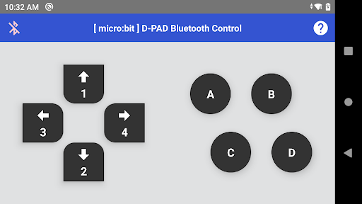 Android application Microbit DPad Bluetooth Ctrl screenshort