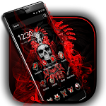 Cover Image of Descargar Red Blood Skull Launcher 1.1.20 APK
