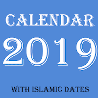 Calendar 2019 With Islamic Dates
