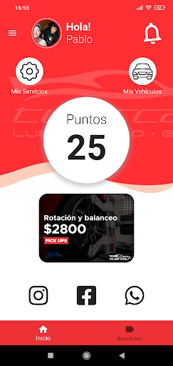 Android application Tuercas Lubricentro screenshort