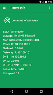 WiFi Router Settings Screenshot