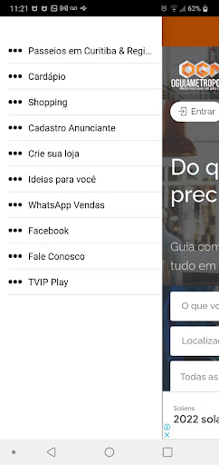 Android application O Guia Metropolitano screenshort