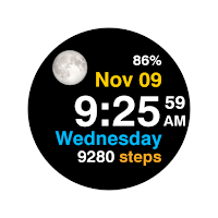 Moon Steps Watch Face