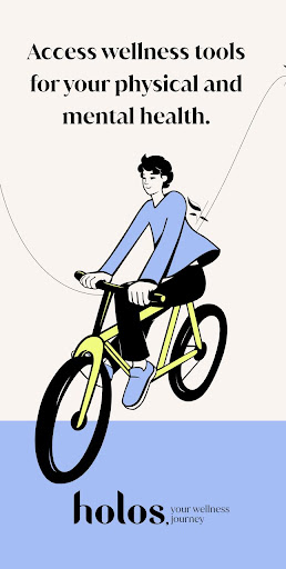 Android application Holos, your wellness journey screenshort