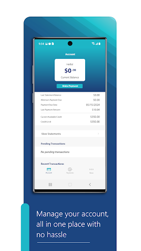 HUE/First Savings Credit Card Screen 3