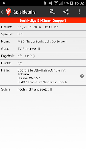 TuS Nieder-Eschbach Handball Screen 3