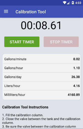 Android application Milton Roy Metering Pump Tools screenshort