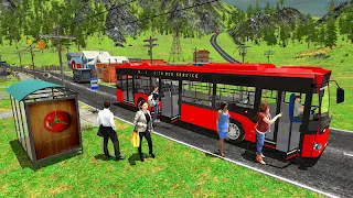 Big Mountain Snow Bus Driving  - Screenshot 2