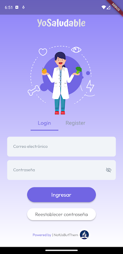 Android application YoSaludable screenshort