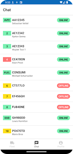 Android application BP + Aral for EETS - Manager screenshort