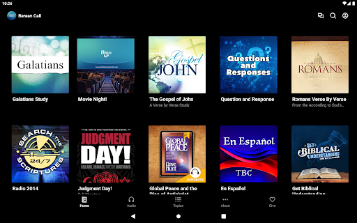 Screenshot of The Berean Call