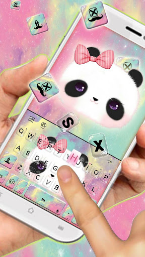 Lovely Bowknot Panda Theme Screen 2