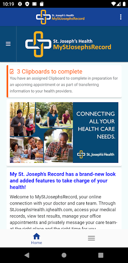 Android application My St. Joseph's Record screenshort
