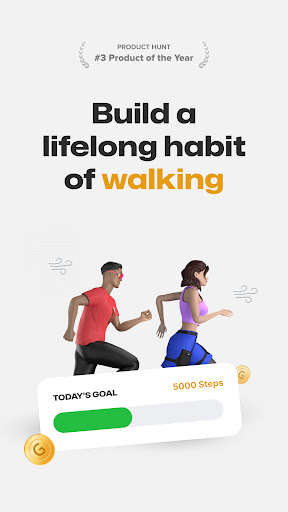 Fitmint: Walk & Steps Tracker Screenshot 1 - AppWisp.com