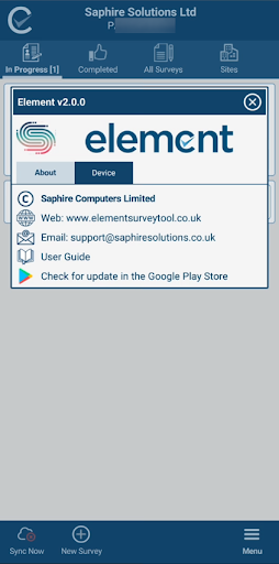 Android application Element screenshort