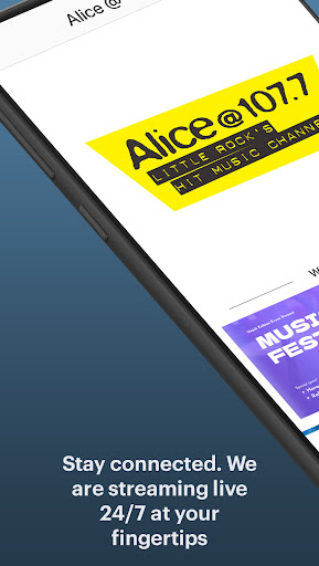 Android application Alice @ 107.7 screenshort