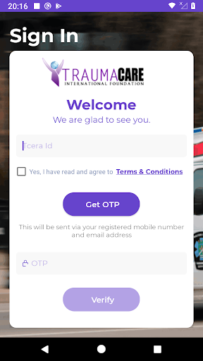 Android application TCERA Responder screenshort