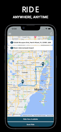 Android application Saros Limo screenshort