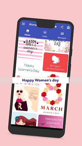 Android application womens day wishes screenshort