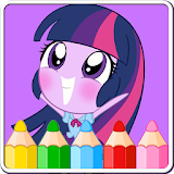 Learn to color Equestrian Girl icon