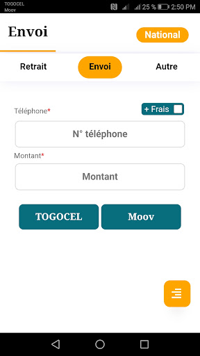 Android application TransBy USSD screenshort
