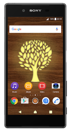 Wood for Xperia™ Theme Screen 2