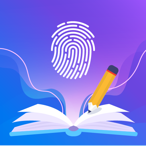 Diary with fingerprint lock