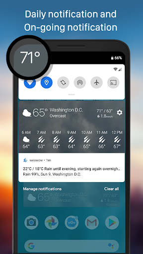 Clima e widget - Weawow