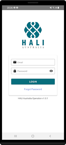 Android application HALI Australia Operation screenshort